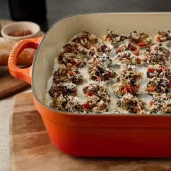 Top 10 ???? Le Creuset 5.25 Qt. Rectangular Signature Cast Iron Roaster | Flame Orange ???? -Le Creuset Shop rs3315 baked stuffed clams casino liren baker for le creuset highres