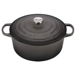 Best Pirce ???? Le Creuset 7.25 Qt. Round Signature Dutch Oven With Stainless Steel Knob | Oyster Grey ⌛