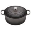 Outlet ???? Le Creuset 9 Qt. Round Signature Dutch Oven With Stainless Steel Knob | Oyster Grey ✔️ -Le Creuset Shop rs6776 ls2501 307fss