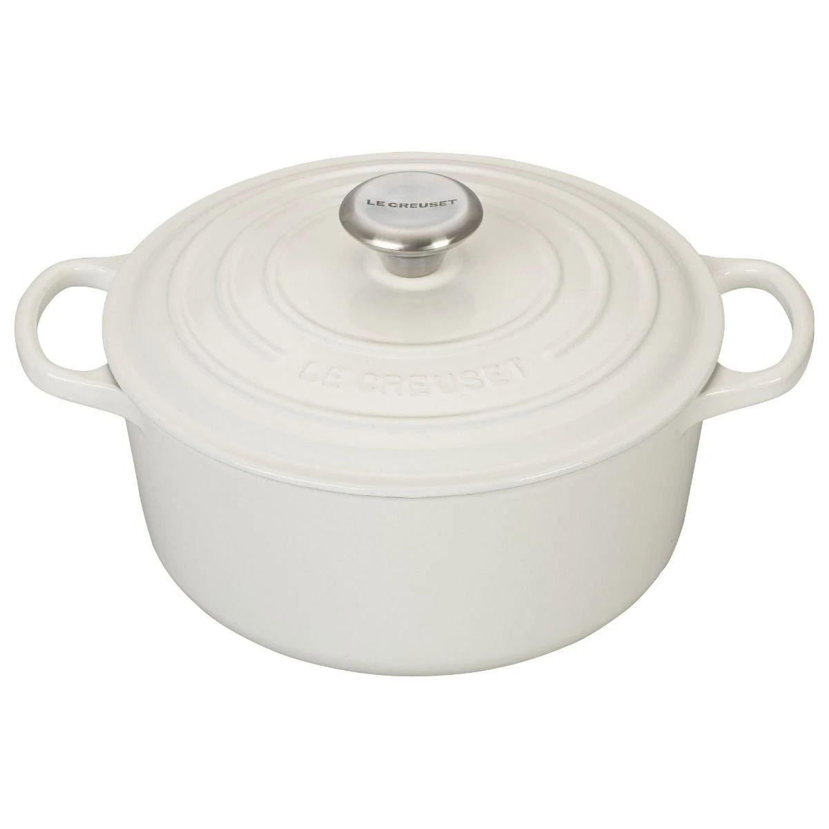Brand new ???? Le Creuset 4.5 Qt. Round Signature Dutch Oven With Stainless Steel Knob | White ???? 3 Brand new ???? Le Creuset 4.5 Qt. Round Signature Dutch Oven With Stainless Steel Knob | White ????