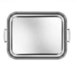 Deals ???? Le Creuset Large Stainless Steel Roasting Pan With Nonstick Rack ???? 13 Deals ???? Le Creuset Large Stainless Steel Roasting Pan With Nonstick Rack ???? -Le Creuset Shop rs7917 large pan overhead v7