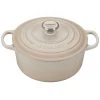 Deals ???? Le Creuset 4.5 Qt. Round Signature Dutch Oven With Stainless Steel Knob | Meringue White ????