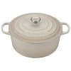 Outlet ???? Le Creuset 9 Qt. Round Signature Dutch Oven With Stainless Steel Knob | Meringue White ✔️ -Le Creuset Shop rs9085 ls2501 30716ss 1