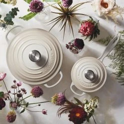 Buy ???? Le Creuset 5.5 Qt. Round Signature Cast Iron Dutch Oven With Stainless Steel Knob | Meringue White ???? 14 Buy ???? Le Creuset 5.5 Qt. Round Signature Cast Iron Dutch Oven With Stainless Steel Knob | Meringue White ???? -Le Creuset Shop rs9169 spring 2019 meringueflowers 1130 1