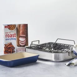 Deals ???? Le Creuset Large Stainless Steel Roasting Pan With Nonstick Rack ???? 15 Deals ???? Le Creuset Large Stainless Steel Roasting Pan With Nonstick Rack ???? -Le Creuset Shop rs9307 roasters 01
