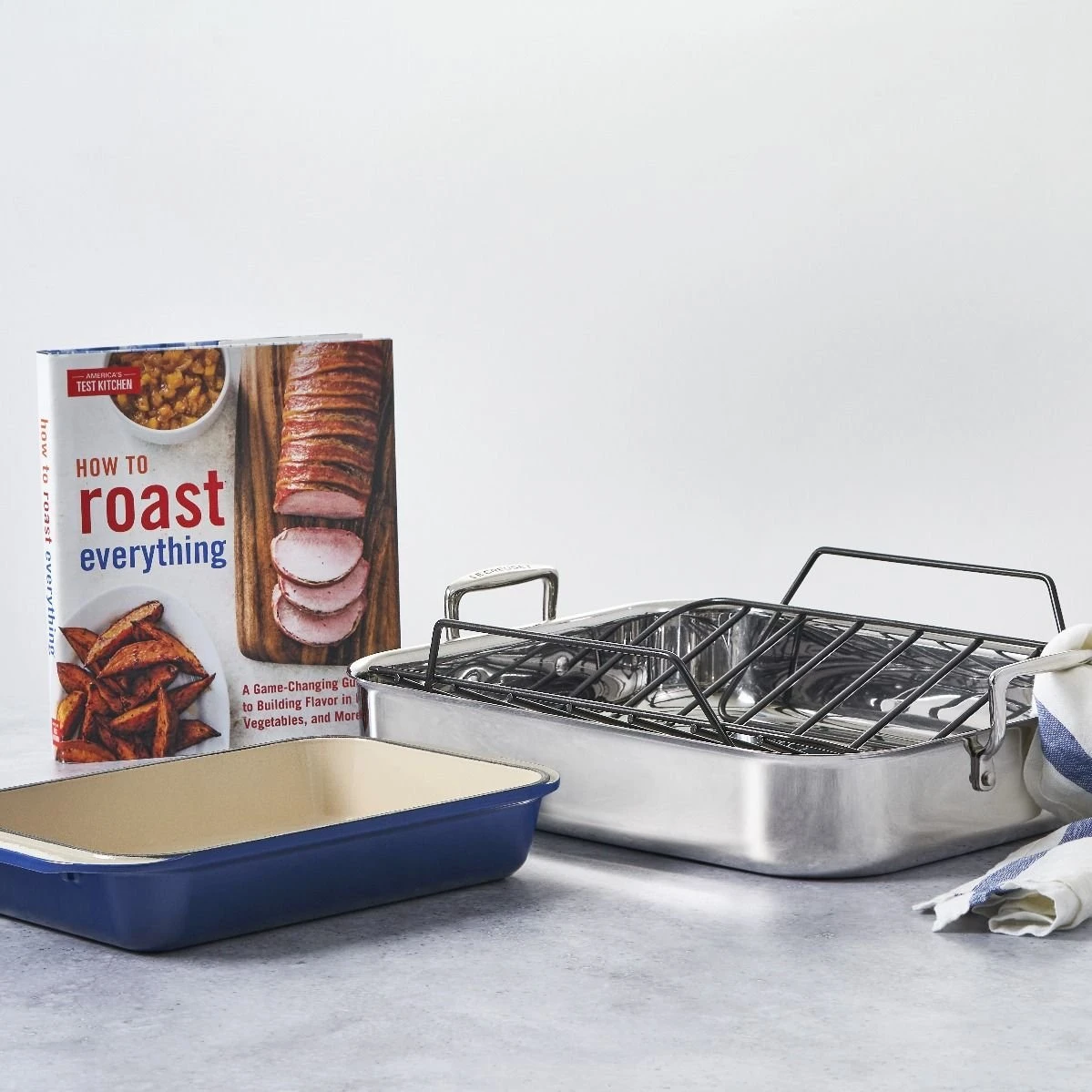 Deals ???? Le Creuset Large Stainless Steel Roasting Pan With Nonstick Rack ???? 8 Deals ???? Le Creuset Large Stainless Steel Roasting Pan With Nonstick Rack ???? - Image 6