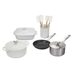 Outlet ❤️ Le Creuset 12-Piece Mixed Material Set | White ????