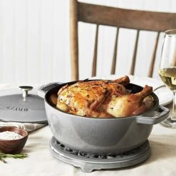 Flash Sale ???? Staub 3.75 Qt Essential French Oven | Graphite Grey ???? -Le Creuset Shop staub graph 3