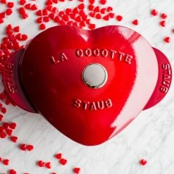 Buy ???? Staub 1.75 Qt. Heart Cocotte/Dutch Oven | Cherry Red ⌛ 24 Buy ???? Staub 1.75 Qt. Heart Cocotte/Dutch Oven | Cherry Red ⌛ -Le Creuset Shop staub heart cocottes 1