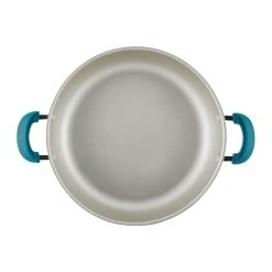 Cheapest ???? Rachael Ray 8-Piece Enameled Stacking Cookware Set | Teal Shimmer ???? -Le Creuset Shop teal6