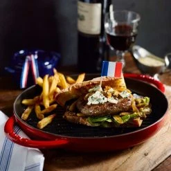 Cheapest ???? Staub 10" Cast Iron Pure Grill Pan | Cherry Red ???? -Le Creuset Shop untitled 8 2